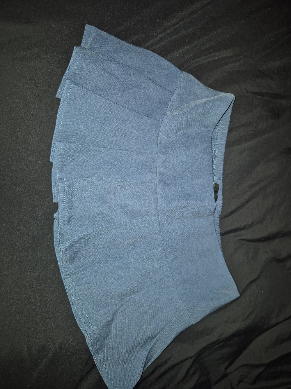 Trickz N Treatz Blue Pleated Mini Skirt